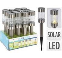 Lâmpada solar elegante para fixar no chão. Para casa , jardim , diâmetro: 6 cm
altura: 26 cm