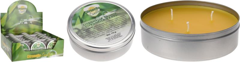 VELA CITRONELA EM LATA COM TAMPA