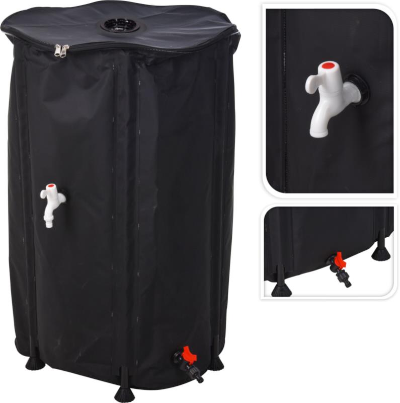 BARRIL COM TORNEIRA PARA AGUA CHUVA 250 L