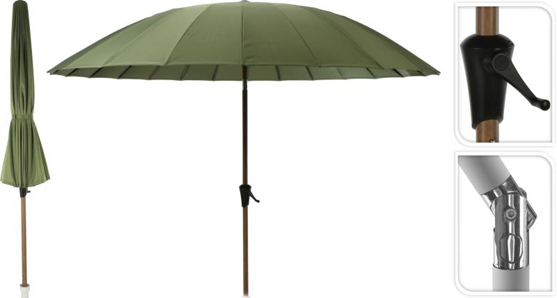 GUARDA SOL SHANGHAI 265CM VERDE