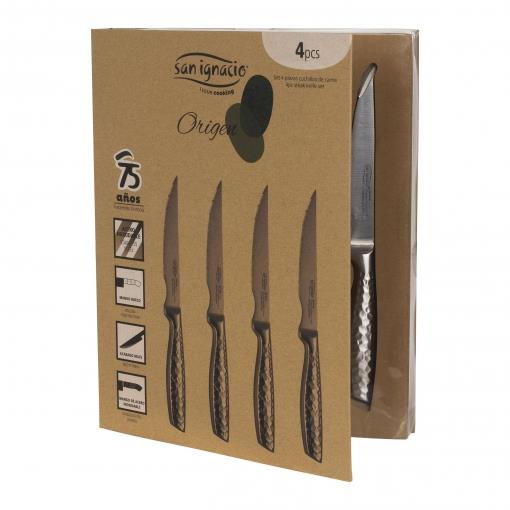 CONJUNTO 4 FACAS BIFE INOX ORIGEN