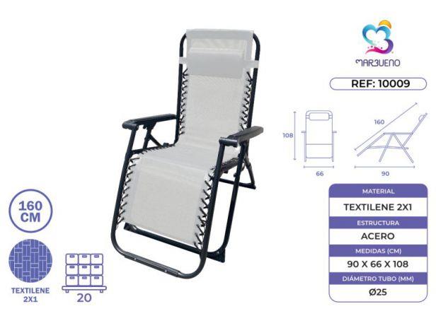 CADEIRA DE AÇO DOBRÁVEL COM ALMOFADA BEGE