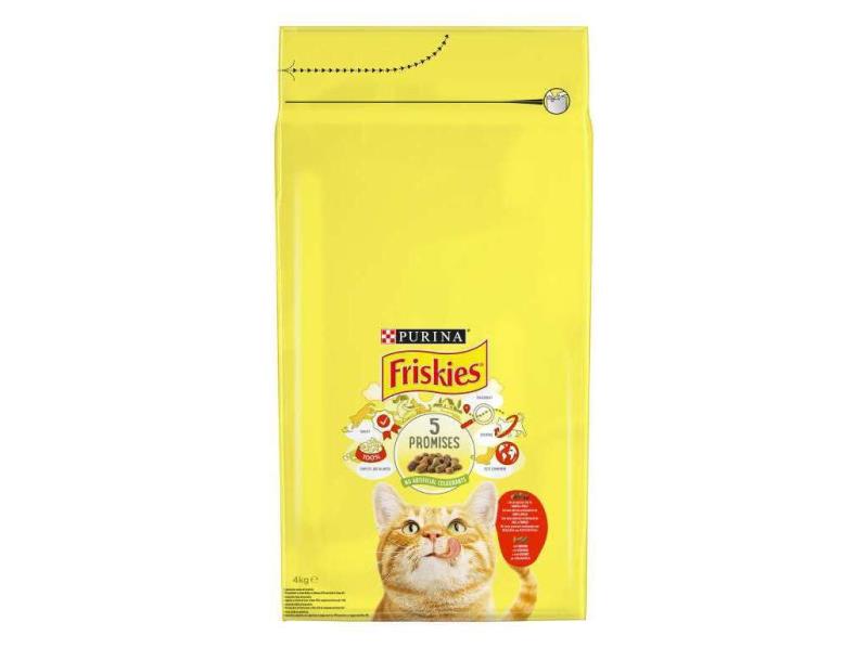 FRISKIES RAÇÃO PARA GATO ADULTO COELHO E FRANGO 4 KG