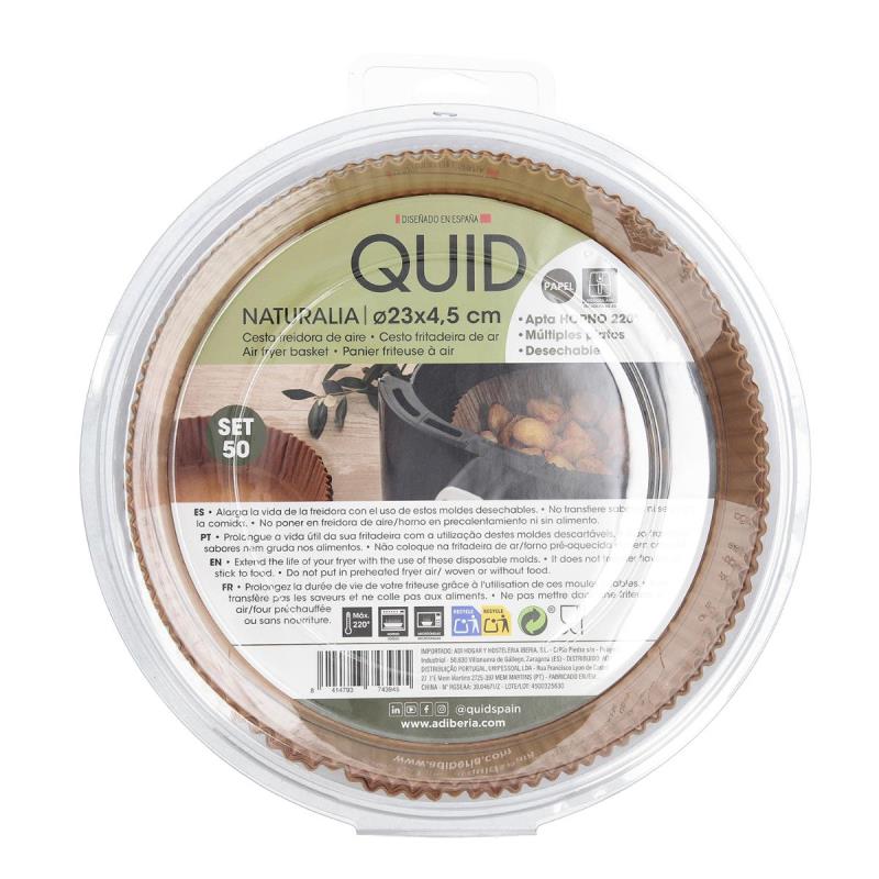 CESTOS DE PAPEL REDONDOS PARA AIR FRYER 23X4,5 CM 50 UND