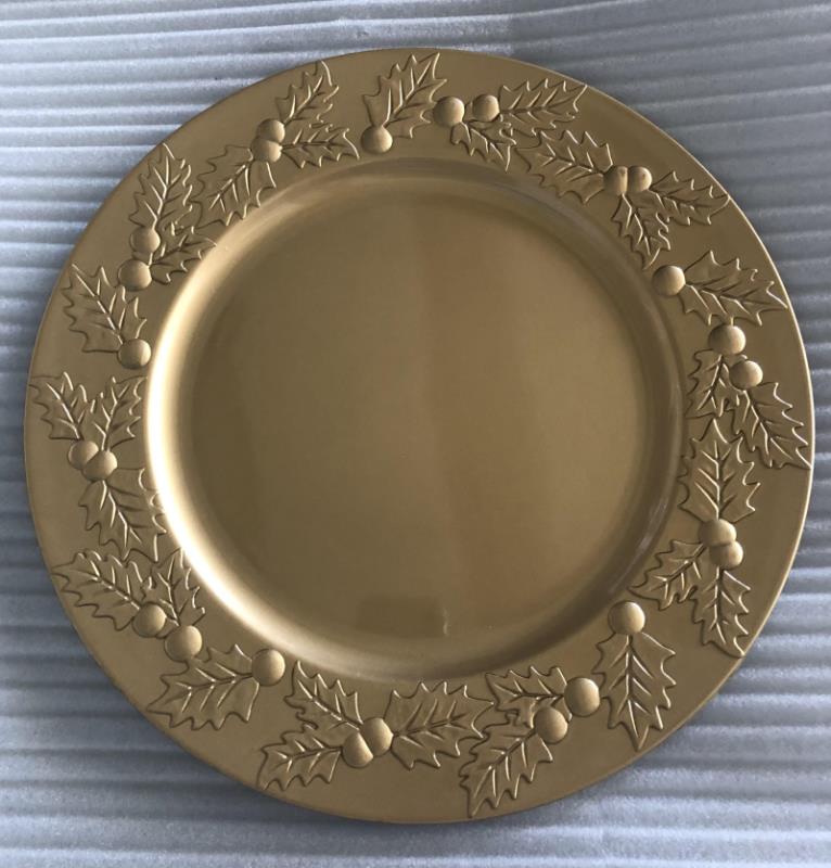 PRATO MARCADOR DOURADO 33 CM