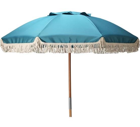 GUARDA SOL MADEIRA 180CM AZUL